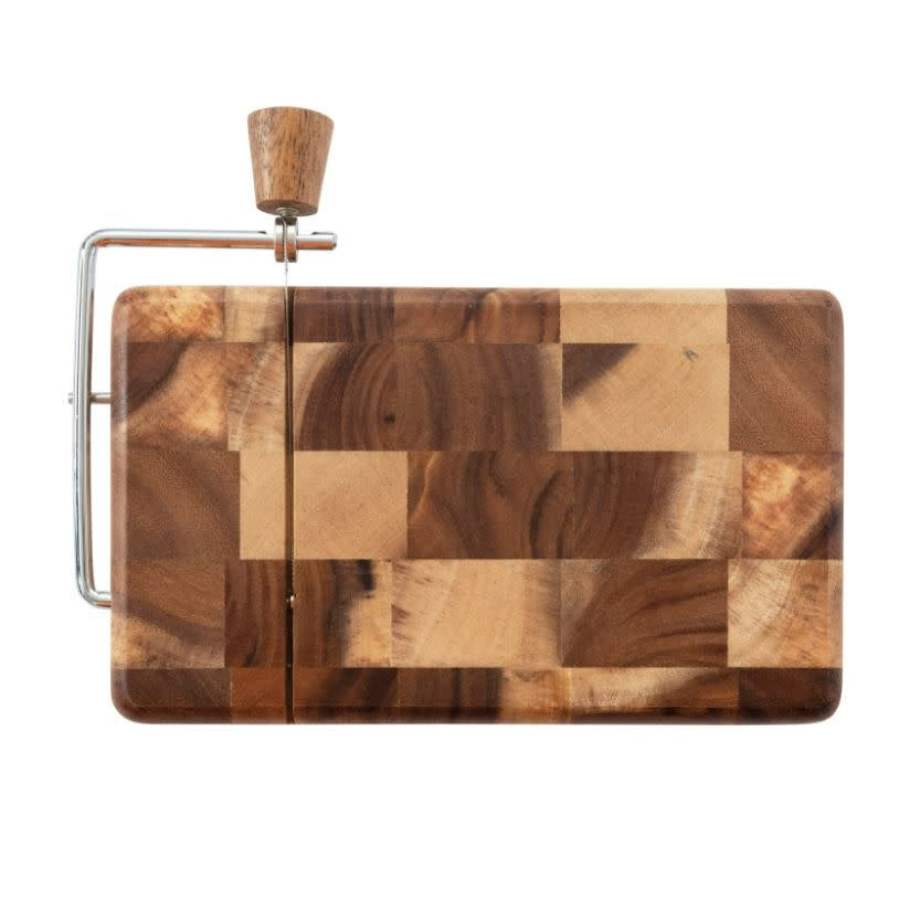 Mixed Wood Cheese Slicer | 9.5X7.5in