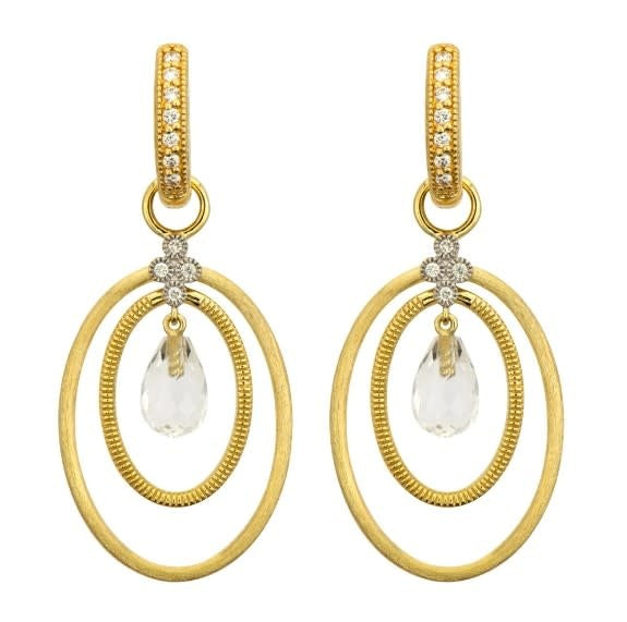 Provence Oval Gold Wire Earring Charms