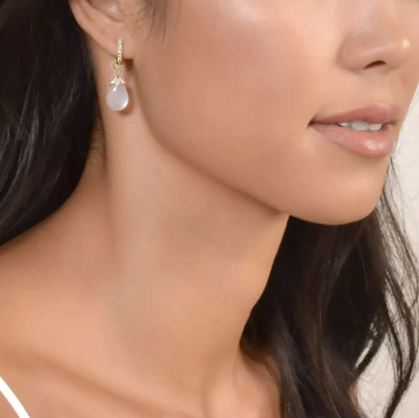 Pear Shape Turquoise Briolette Earring Charms