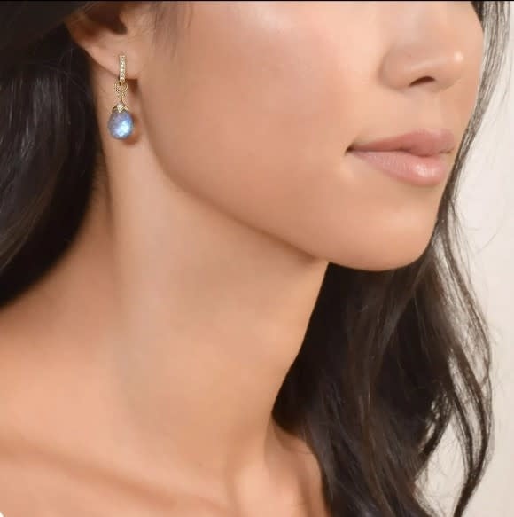 Pear Shape Turquoise Briolette Earring Charms