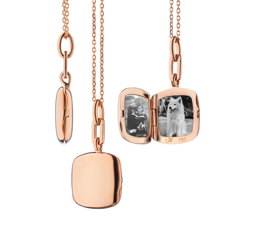 Slim Cushion "Viv" Locket Necklace