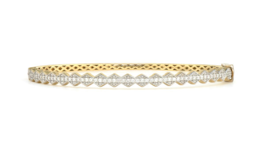 Lisse Continuous Half Kite Diamond Bangle