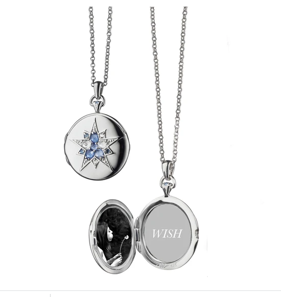 Blue Sapphire Round Locket