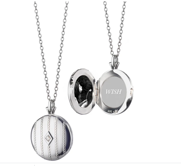 Beaded Diamond Locket