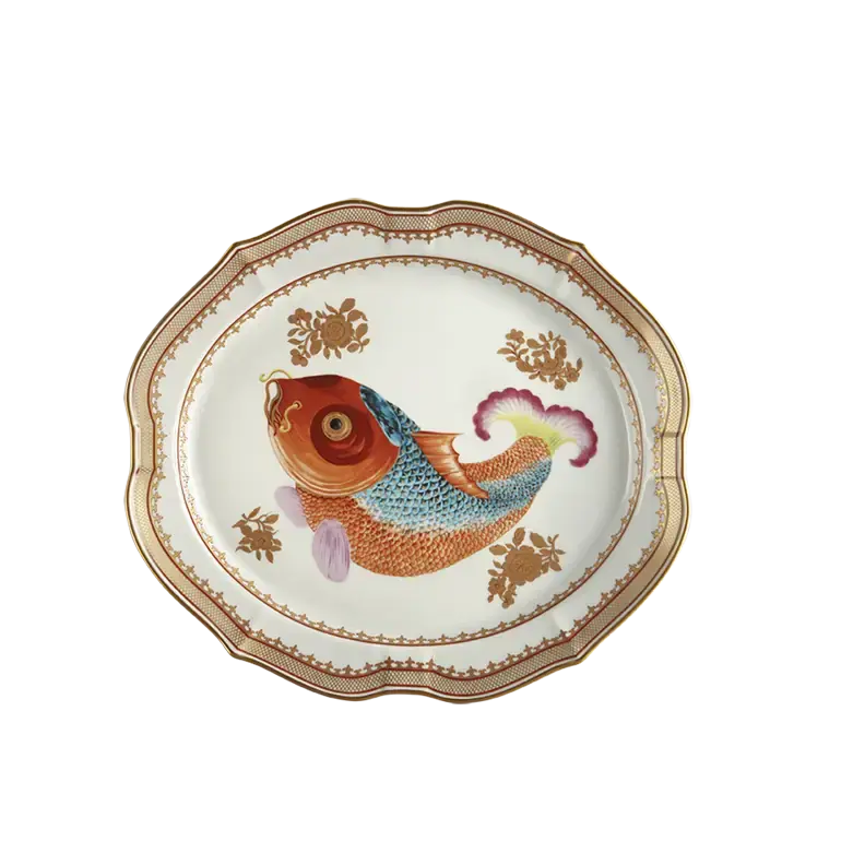 Mottahedeh Dallas Museum Carp Platter | Small 10.5in