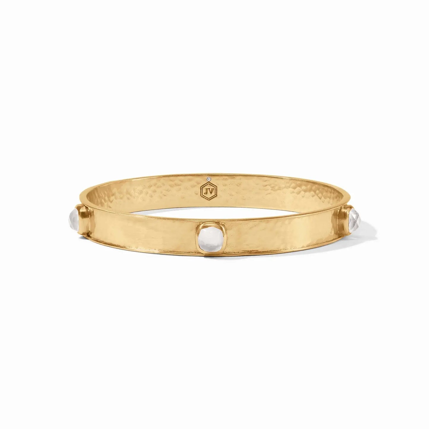 Catalina Stone Bangle | Iridescent Clear Crystal Small