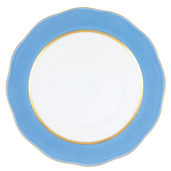 Herend Silk Ribbon Cornflower Charger | 12in