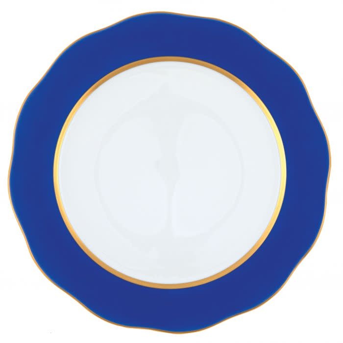 Herend Silk Ribbon Cobalt Blue Charger | 12in