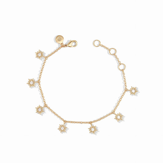 Celeste Delicate Charm Bracelet | Cubic Zirconia