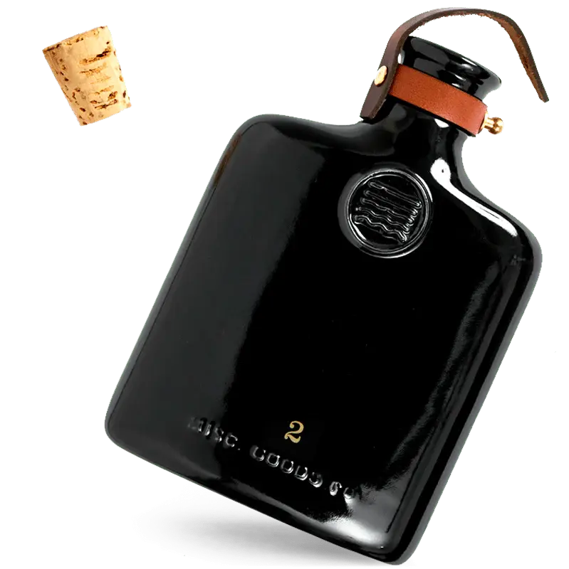 Ceramic Flask | Black 11oz