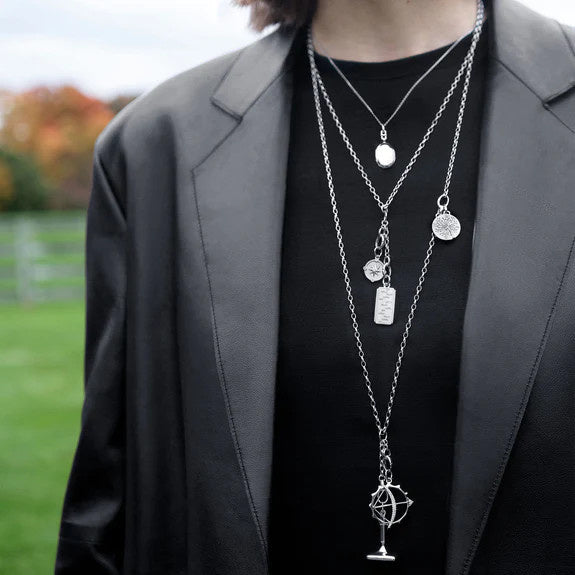 Sterling Silver Charm Chain Necklace