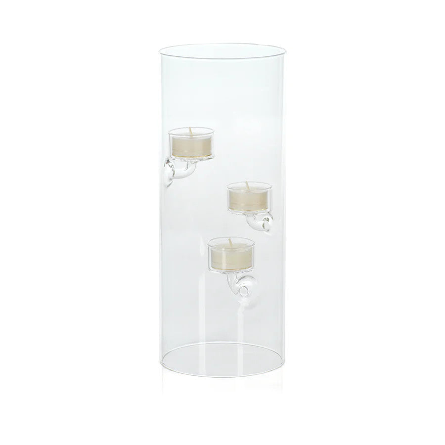 Suspended Glass Tealight Holder | 3 Light 8.25in