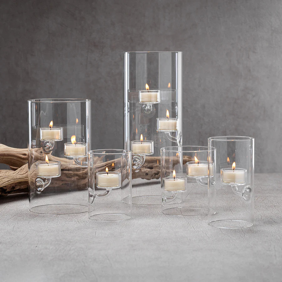 Suspended Glass Tealight Holder | 3 Light 8.25in