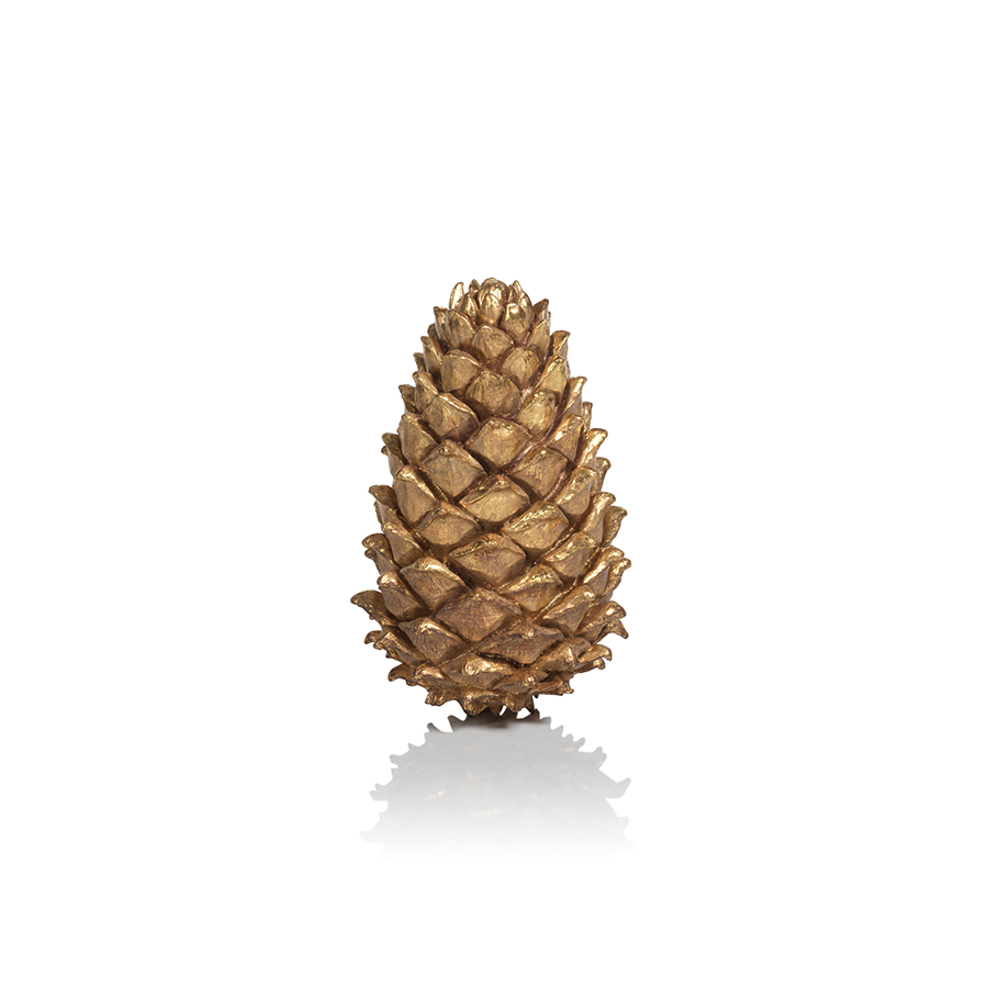 Gold Pinecone Ornament
