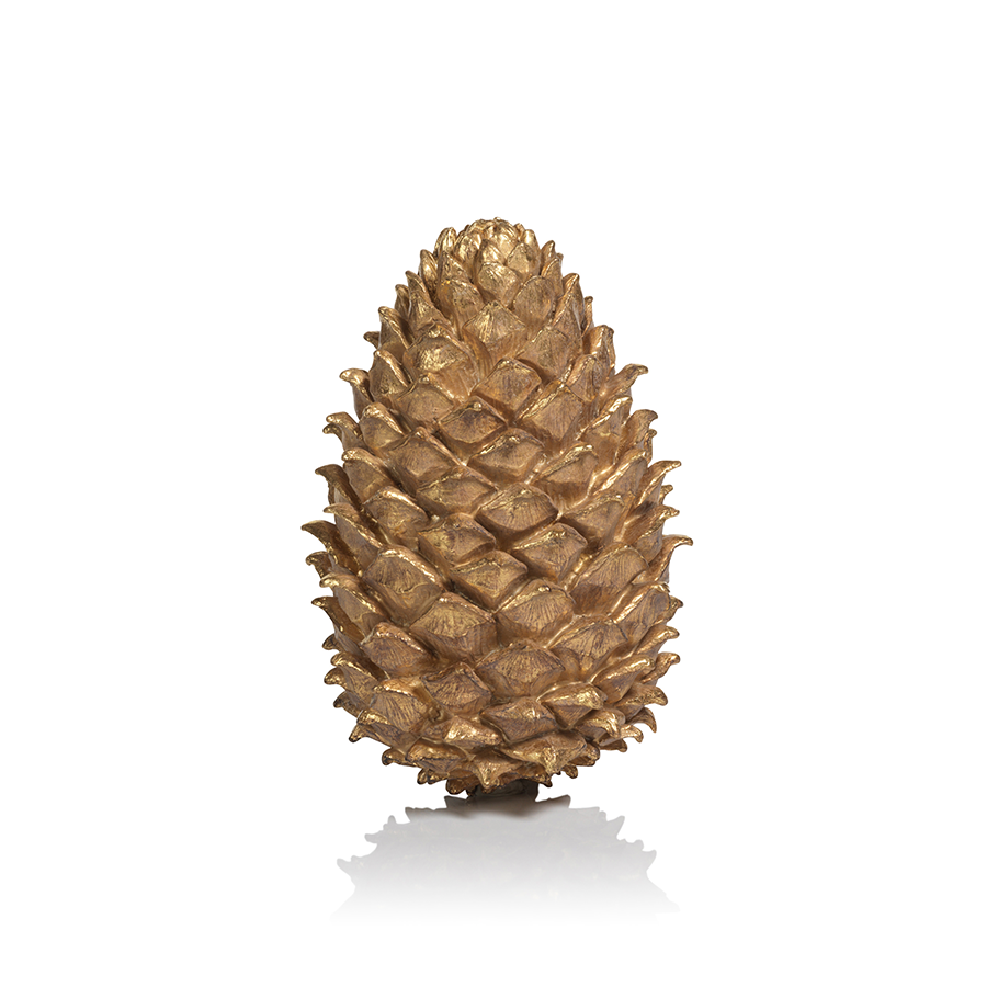Gold Pinecone Ornament