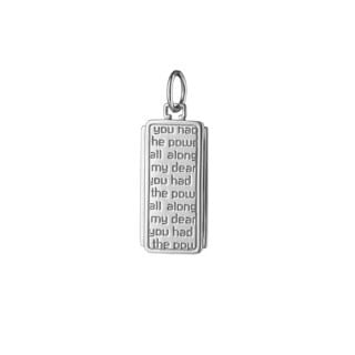Dorothy Medallion With Quote Pendant