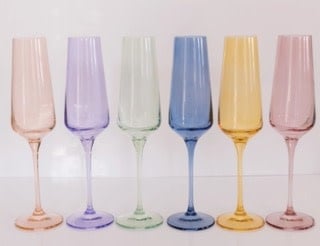 Estelle Colored Champagne Flute Glass |