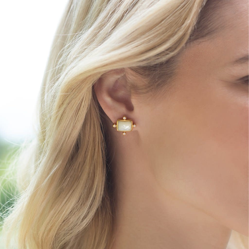 Clara Stud Gold Cubic Zirconia