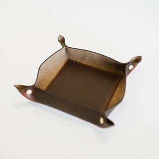 Leather Valet | Dark Brown 10in
