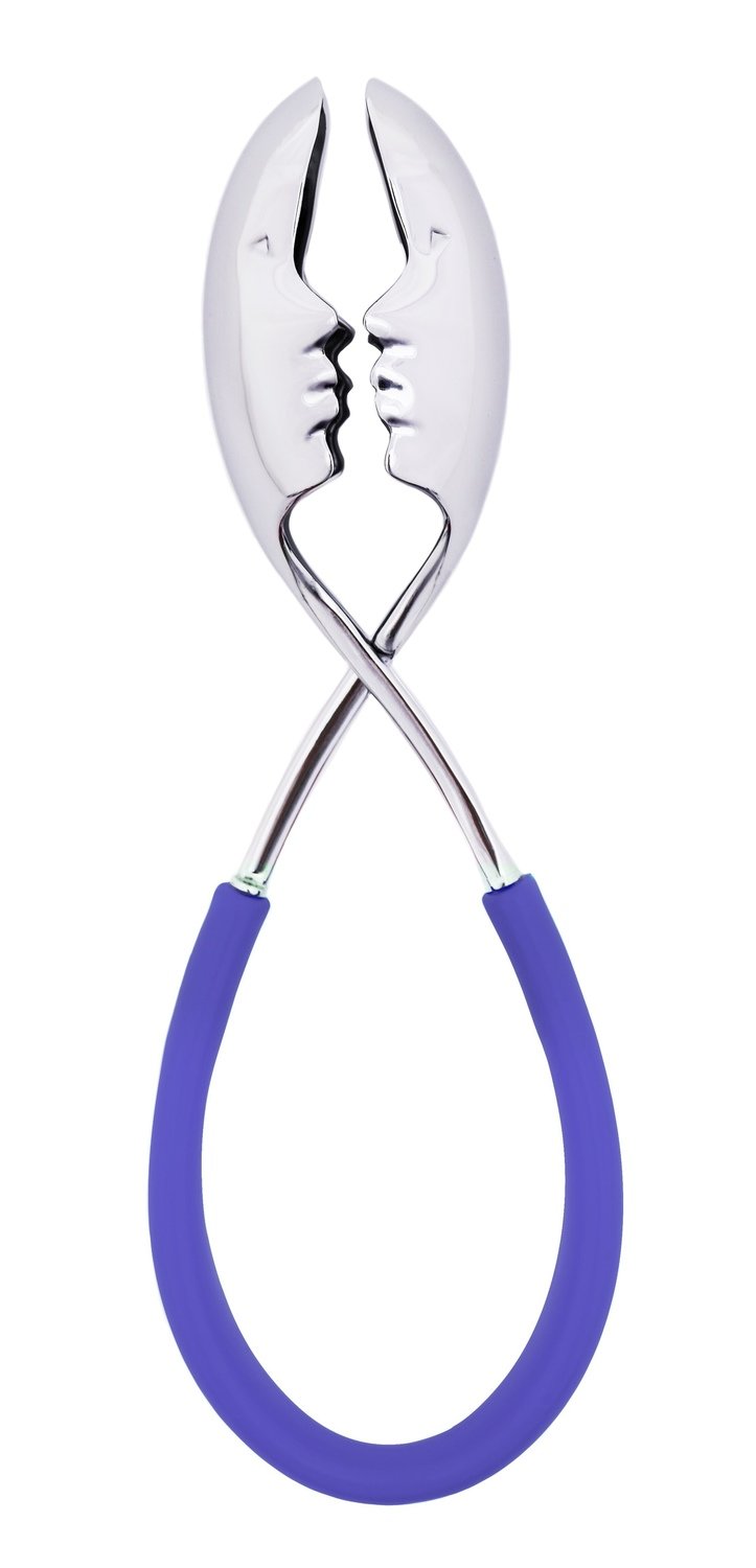 Italian Kiss Me Salad Tong | Silver