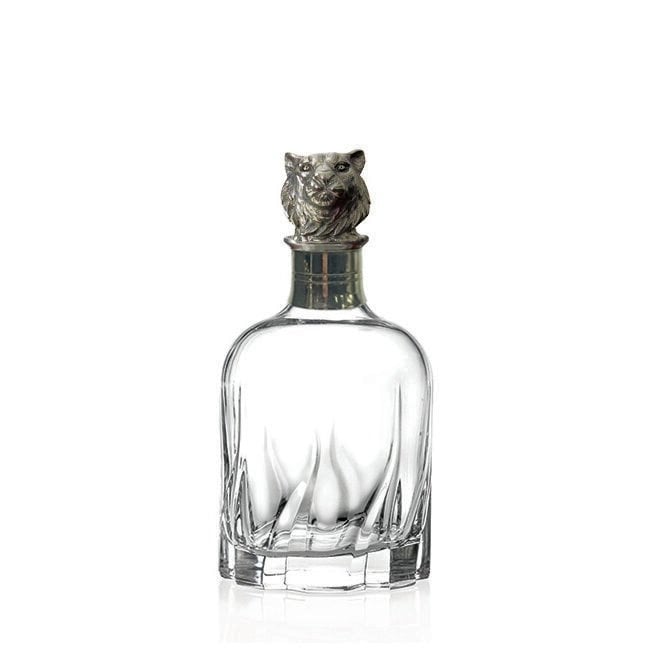 Crystal + Pewter Liquor Decanter