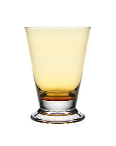 William Yeoward Crystal Country Fanny Amber Old Fashion Tumbler Glass | 4.75in 9oz