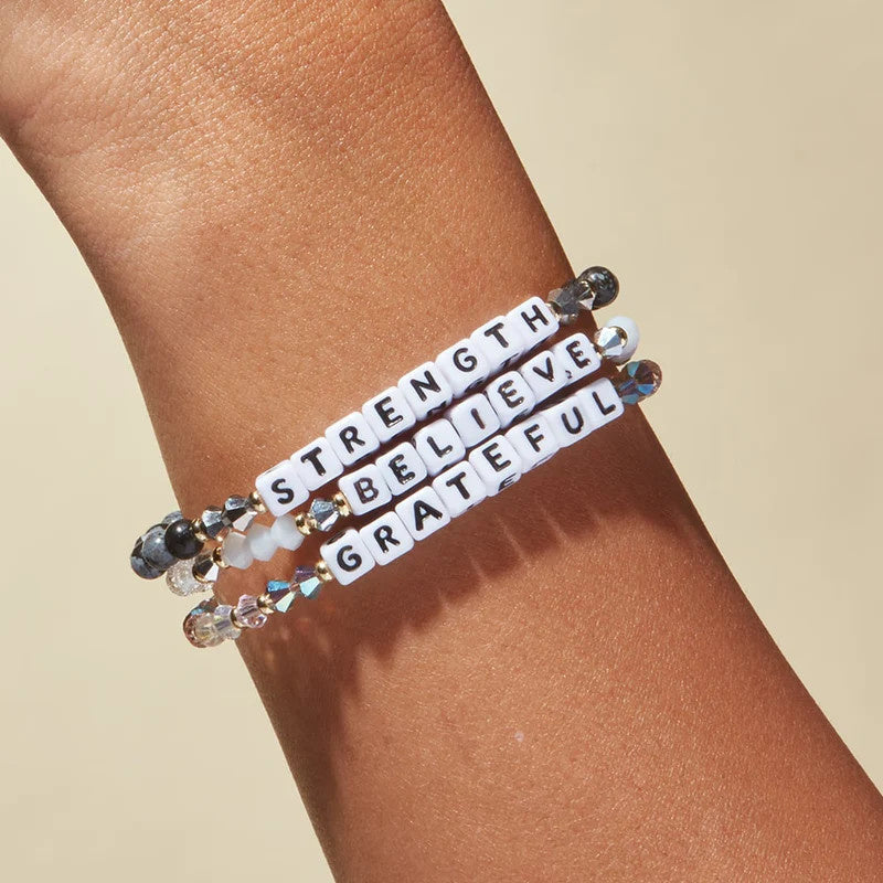 Grateful Arrow Beaded Stretch Bracelet