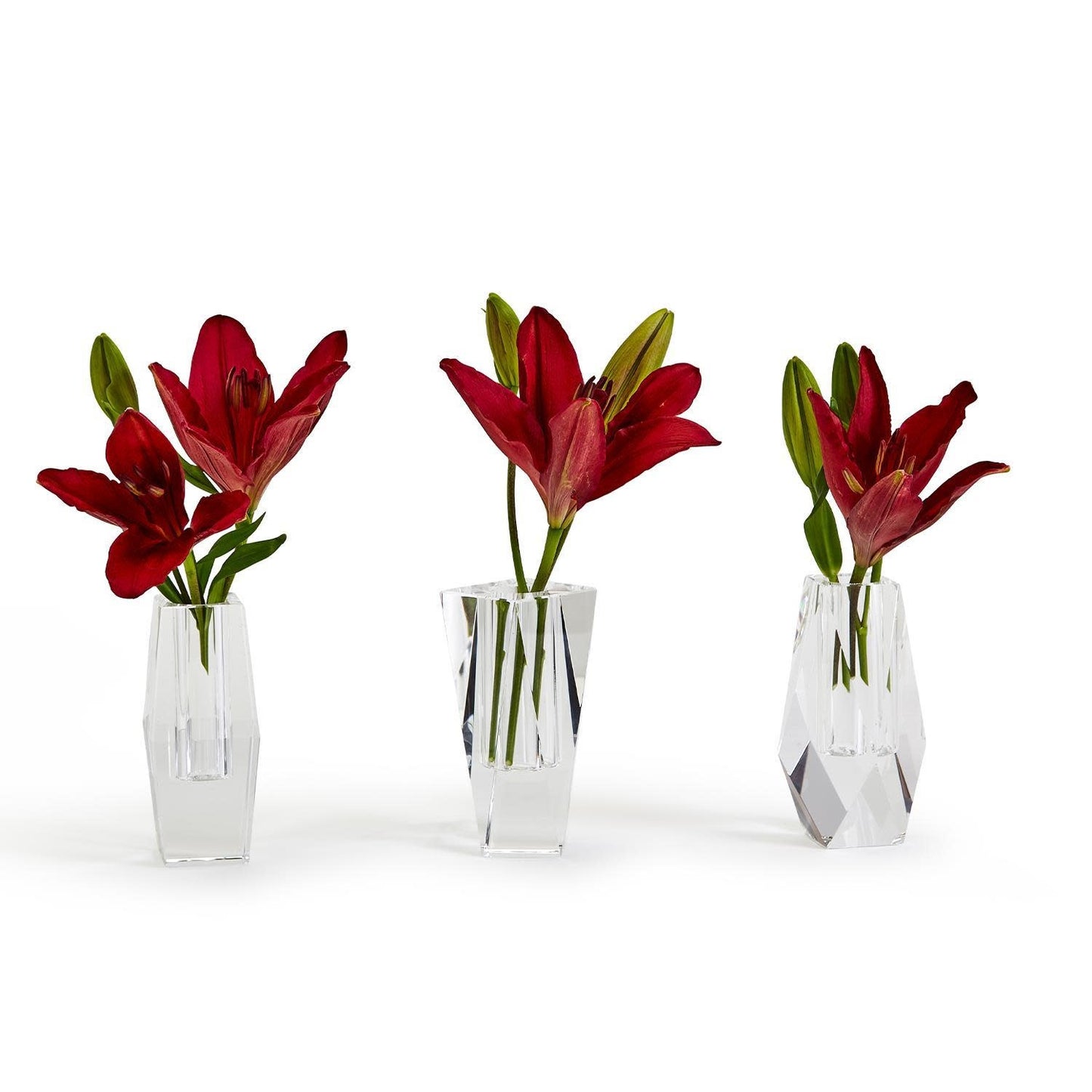 Faceted Crystal Bud Vase