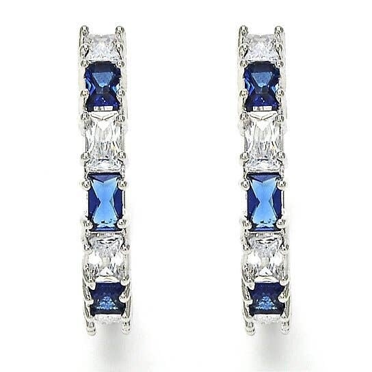 Silver Medium Hoop Earrings