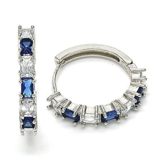 Silver Medium Hoop Earrings
