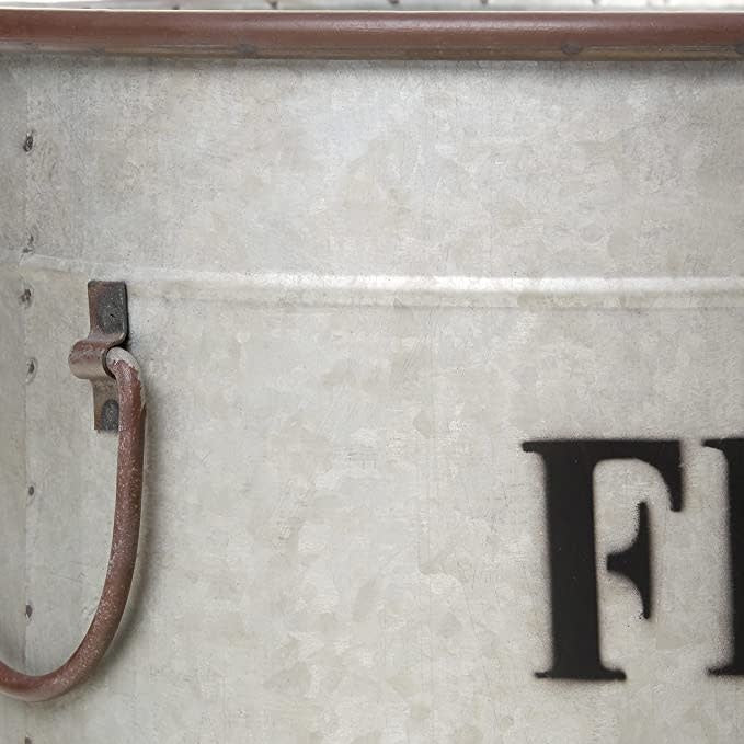 Flower Market Metal Bucket | Large 23in