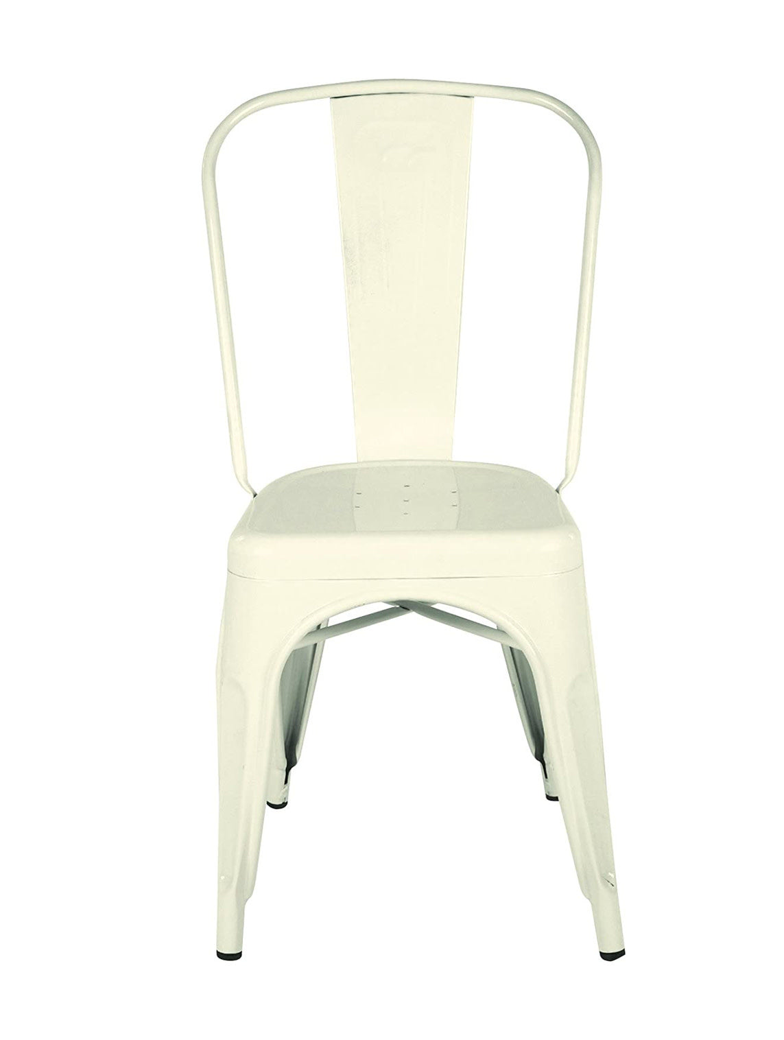 Metal Dining Chair Cream