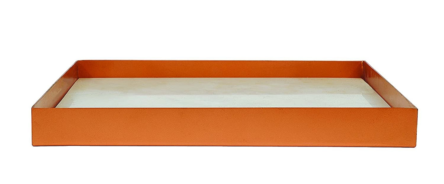 Marble + Copper Square Tray | 12in