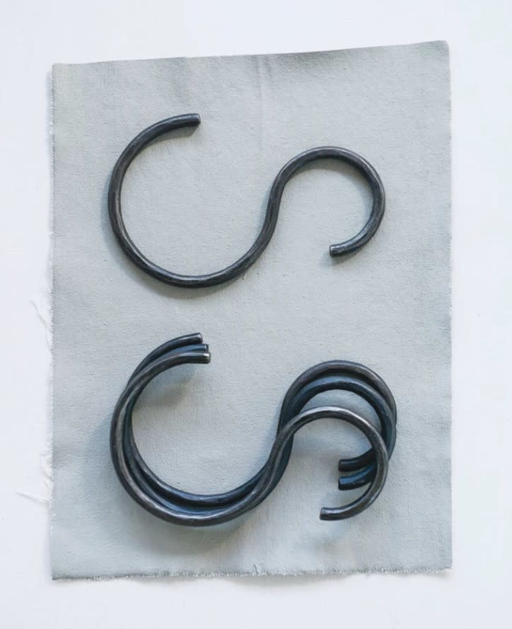 Hand-Forged Iron S Hook 7"