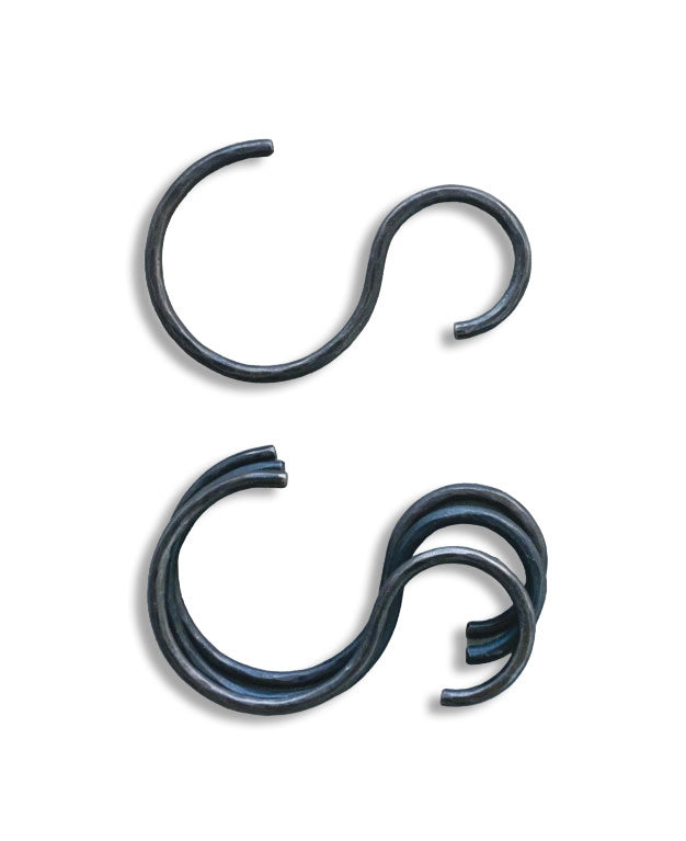 6" Hand-Forged Iron S Hook