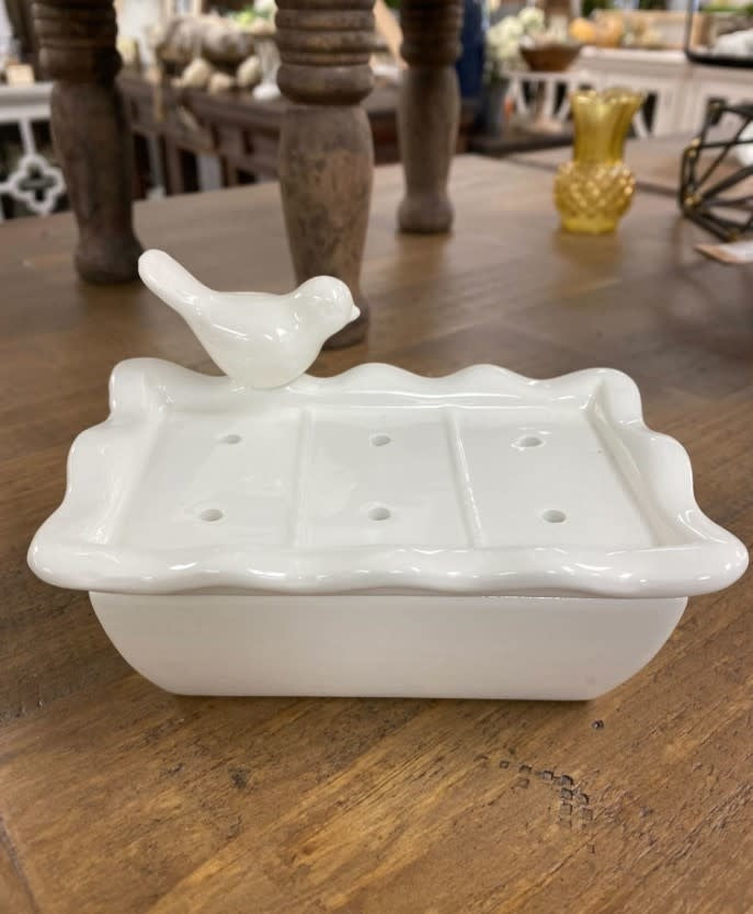 Ceramic Bird Soap Dish
