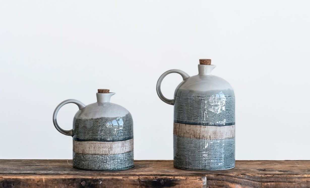 Ceramic Jug w/ Cork Stopper