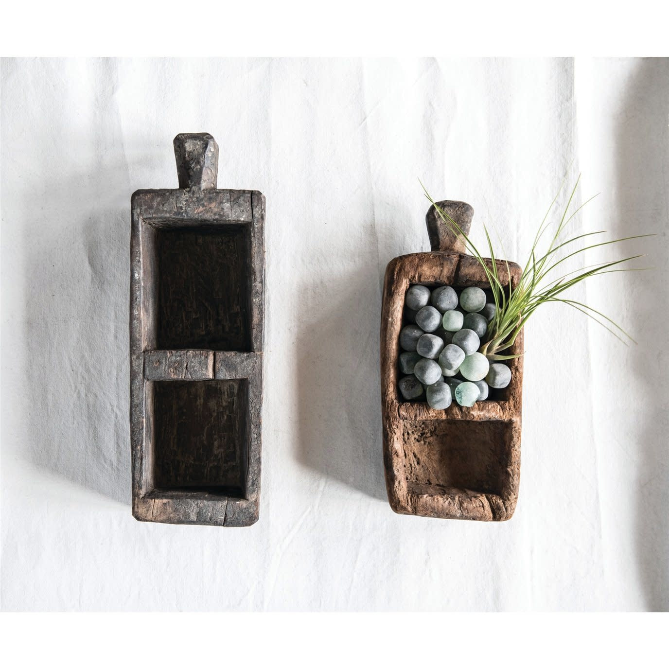 Found Decorative Wood Trug
