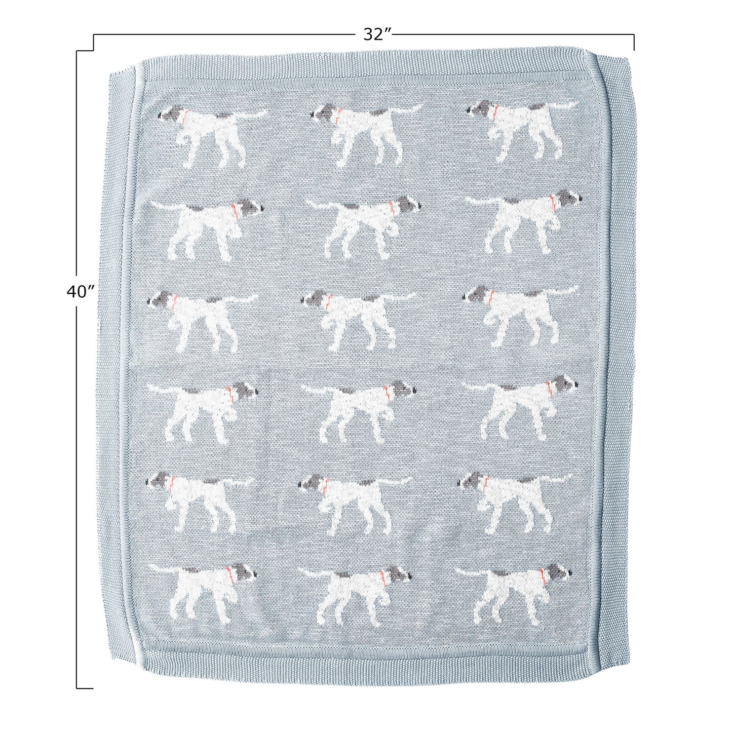 Knit Dog Baby Blanket