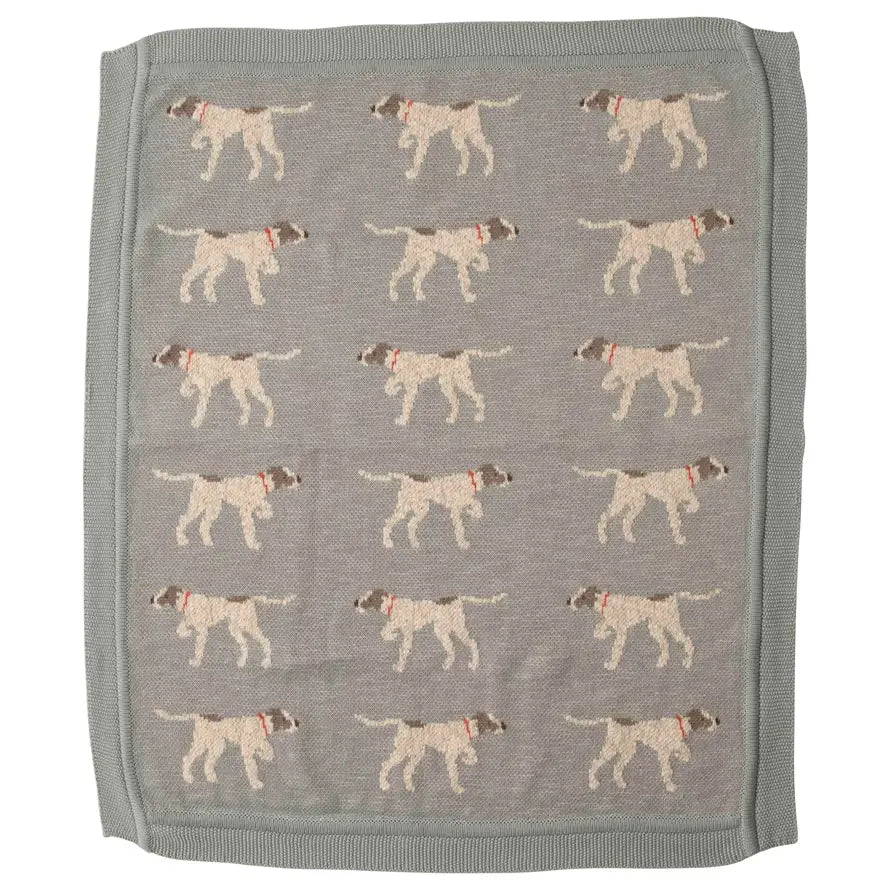 Knit Dog Baby Blanket