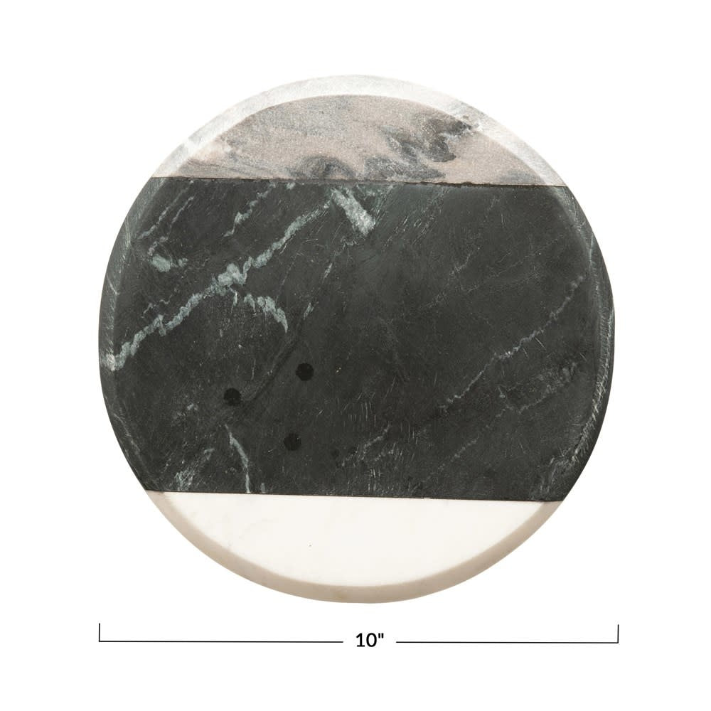 10" Round Marble Cheese Board