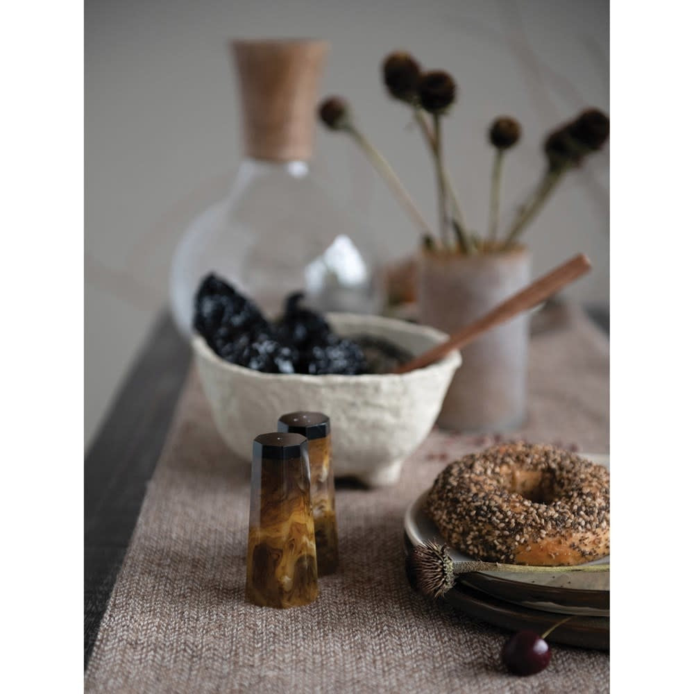 3.5" Horn Salt & Pepper Shaker Set