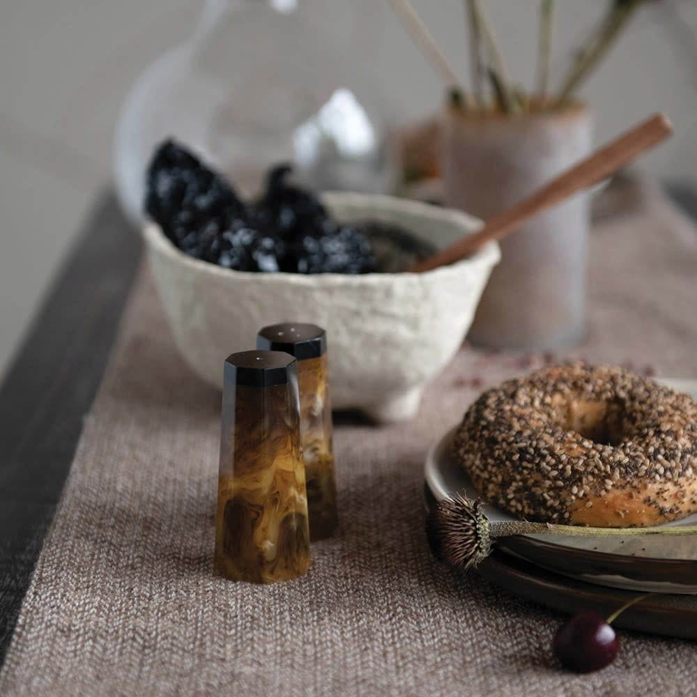 3.5" Horn Salt & Pepper Shaker Set