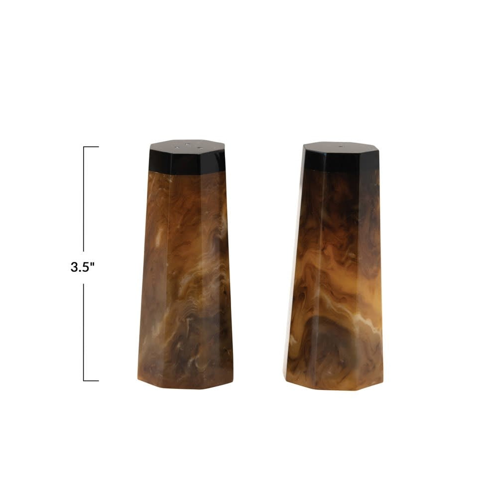3.5" Horn Salt & Pepper Shaker Set