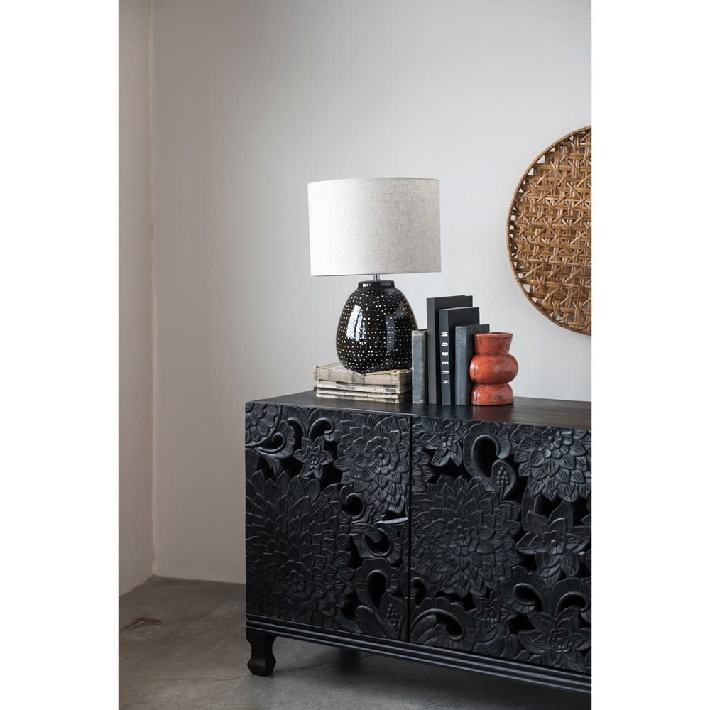 26" Round Rattan Tray