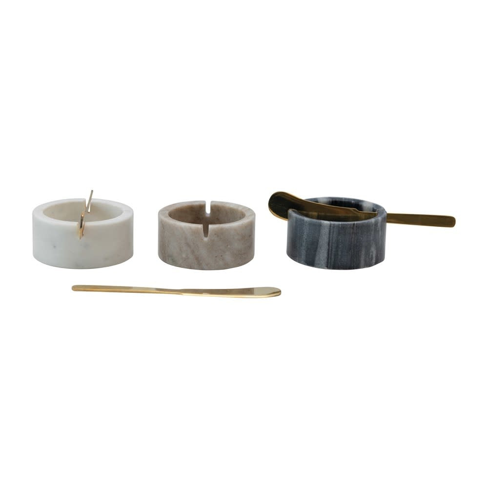Marble Bowl w/ Knife