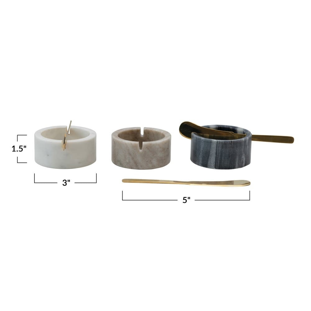 Marble Bowl w/ Knife