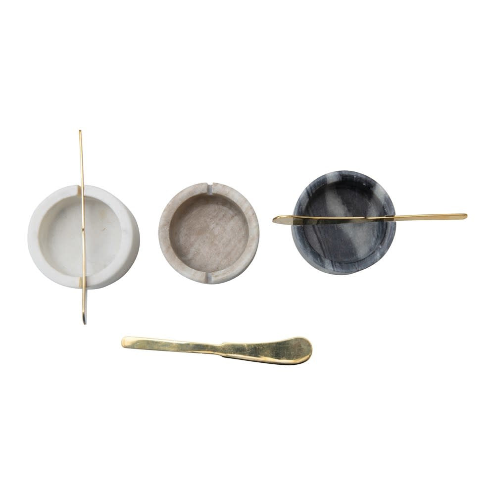 Marble Bowl w/ Knife