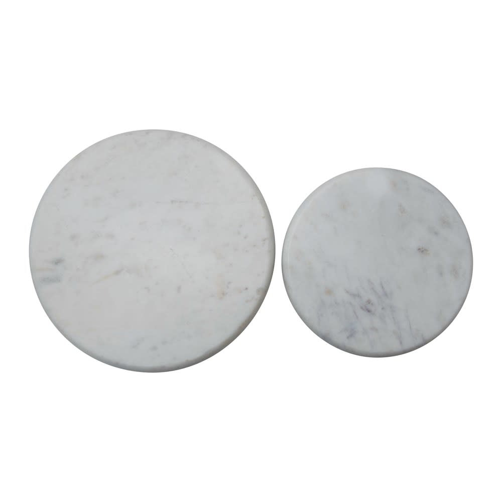 10" Gray Round Marble Cutting Board