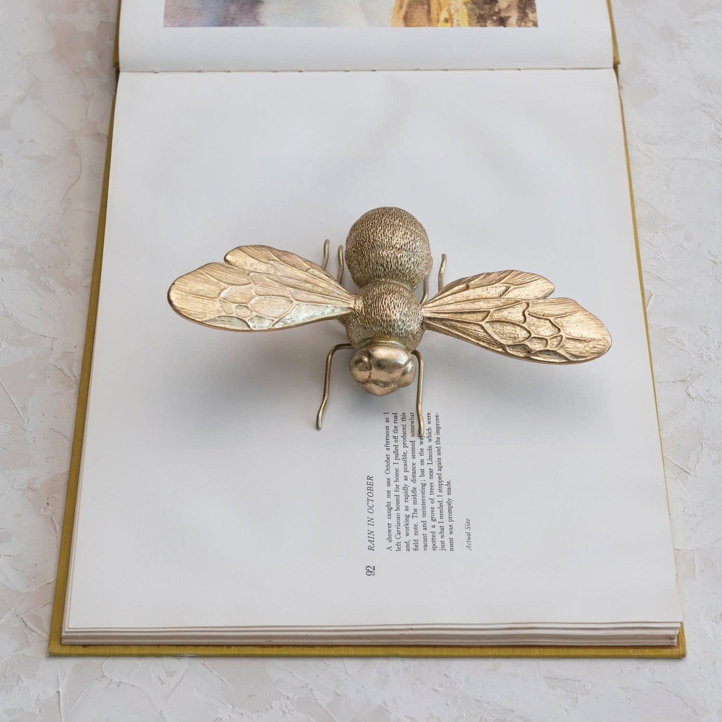 Gold Bee Figurine | 9in